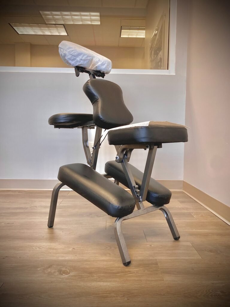 Daytona beach chair massage set up