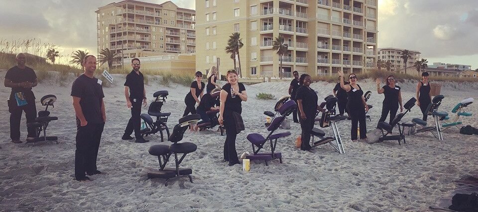 jacksonville corporate massage event